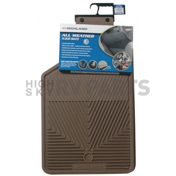 Highland Floor Mat - Multi-Fit Tan Rubber Set of 2 - 4402600-1