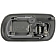 Help! By Dorman Interior Door Handle - Lever Plastic Charcoal Single - 80879