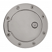 Bully Truck Fuel Door - Round Aluminum - GD801CK
