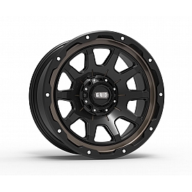 Grid Wheel GD15 - 17 x 9 Black - GD1517090550T0010