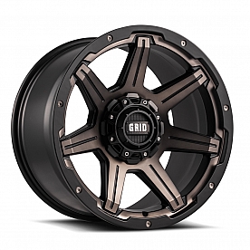 Grid Wheel GD06 - 20 x 10 Black With Bronze Dark Tint - GD0620100865D225