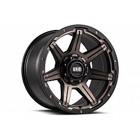 Grid Wheel GD06 - 20 x 9 Black With Bronze Dark Tint - GD0620090865D1525