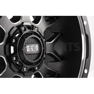Grid Wheel GD02 - 20 x 9 Black With Natural Accents - GD0220090865F1525-3
