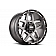 Grid Wheel GD07 - 17 x 9 Anthracite Gray With Black Lip - GD0717090550A0010