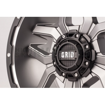 Grid Wheel GD07 - 17 x 9 Anthracite Gray With Black Lip - GD0717090550A0010-3
