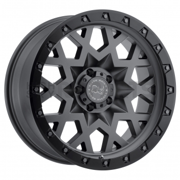 Black Rhino Wheel Sprocket - 18 x 9.5 Gun Metal With Black Lip - 1895SPK065150G10