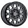 Black Rhino Wheel Sprocket - 18 x 9.5 Gun Metal With Black Lip - 1895SPK065150G10