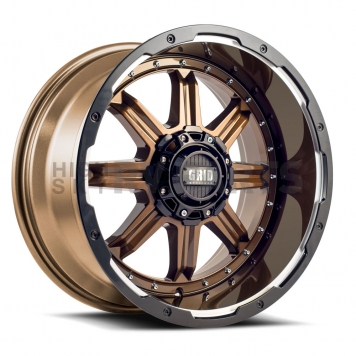 Grid Wheel GD10 - 20 x 10 Bronze With Black Lip - GD1020100865R225