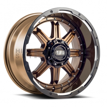 Grid Wheel GD10 - 20 x 9 Bronze With Black Lip - GD1020090865R1525