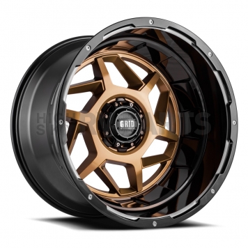 Grid Wheel GD14 - 20 x 9 Bronze With Black Lip - GD1420090865R125