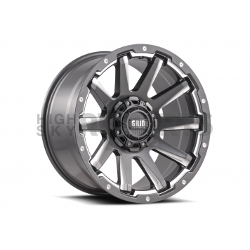 Grid Wheel GD05 - 20 x 9 Black With Natural Accents - GD0520090865G0025