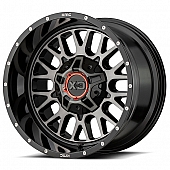 KMC Wheel 20 x 10 XD842 Snare Aluminum Black With Gray Tinted - XD42210803