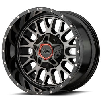KMC Wheel 20 x 12 XD842 Snare Black With Gray Tinted - XD84221280344N