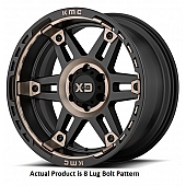 KMC Wheel 20 Diameter 18 Offset Aluminum Black With Dark Tinted Single