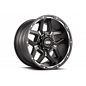 Grid Wheel GD07 - 18 x 9 Black With Natural Accents - GD0718090550F1510