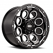 Grid Wheel GD08 - 18 x 9 Black With Natural Accents - GD0818090550M1510