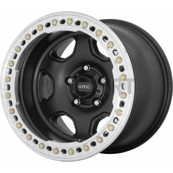 KMC Wheel 20 Diameter -48 Offset Aluminum Black Single