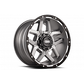 Grid Wheel GD07 - 18 x 9 Anthracite Gray With Black Lip - GD0718090550A0010