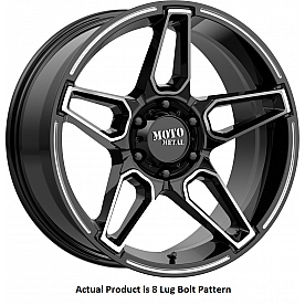 Moto Metal Wheel MO994 Fang - 20 x 9 Black With Natural Face - 429080300