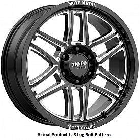 Moto Metal Wheel MO992 Folsom - 20 x 9 Black With Natural Accents - 229080318