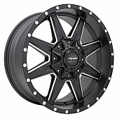 Pro Comp Wheels Quick 8 Series - 20 x 9.5 Black With Natural Accents - 5148-298250