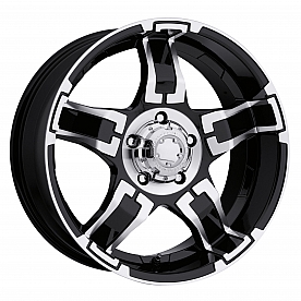 Ultra Wheel Drifter 193/194 - 18 x 9 Black With Diamond Cut Accents - 194-8950B