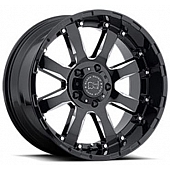 Black Rhino Wheel Sierra - 20 x 10 Black With Natural Accents - 2010SRA005150B10