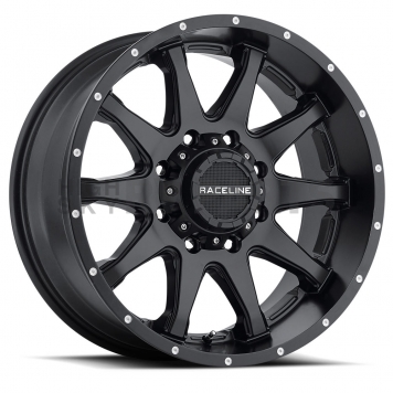 RaceLine Wheel 20 Diameter -44 Offset Aluminum Black Single