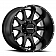 RaceLine Wheel 20 Diameter -44 Offset Aluminum Black Single