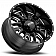 Ultra Wheel Hunter 203 - 20 x 9 Black With Natural Accents - 203-2982BM+18