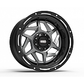 Grid Wheel GD14 - 20 x 10 Anthracite With Black Lip - GD1420100550A210