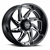 Ultra Wheel 20 Diameter -25 Offset Painted Gloss With Milled Accents Single - 230-2181BM25