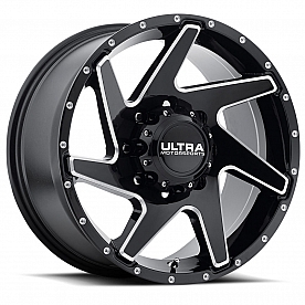 Ultra Wheel Vortex 206 - 20 x 10 Black With Natural Accents - 206-2181BM25