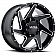 Ultra Wheel Vortex 206 - 20 x 10 Black With Natural Accents - 206-2181BM25