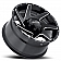 Ultra Wheel Vortex 206 - 20 x 10 Black With Natural Accents - 206-2181BM25