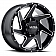 Ultra Wheel Vortex 206 - 20 x 9 Black With Natural Accents - 206-2982BM+18