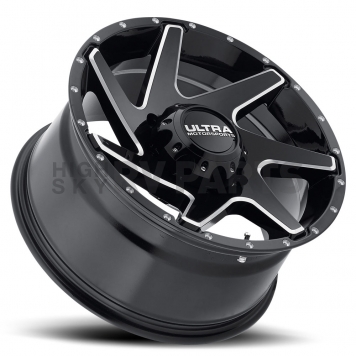 Ultra Wheel Vortex 206 - 20 x 9 Black With Natural Accents - 206-2982BM+18-1