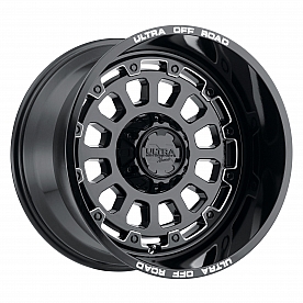 Ultra Wheel 20 Diameter -44 Offset Painted Gloss With Milled Accents Single - 111-2381BM44