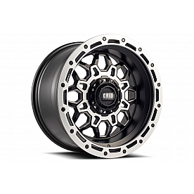 Grid Wheel GD09 - 20 x 9 Black With Natural Accents - GD0920090550F1510