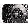 Grid Wheel GD03 - 20 x 9 Black With Natural Accents - GD0320090550M1510