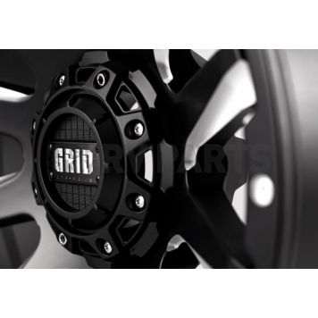 Grid Wheel GD05 - 20 x 9 Black With Natural Accents - GD0520090550F0010-5