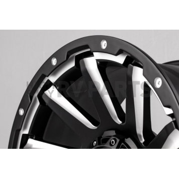 Grid Wheel GD05 - 20 x 9 Black With Natural Accents - GD0520090550F1510-2