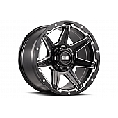 Grid Wheel GD06 - 20 x 9 Black With Natural Accents - GD0620090550M110