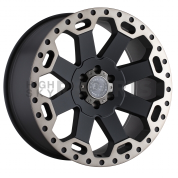 Black Rhino Wheel Warlord - 22 x 10 Black With Natural Dark Tint Lip - 2210WAR-38165M22