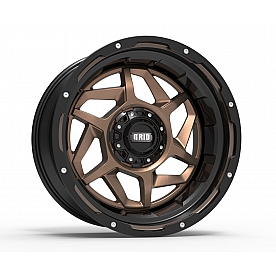 Grid Wheel GD14 - 20 x 10 Bronze With Black Lip - GD1420100550R210