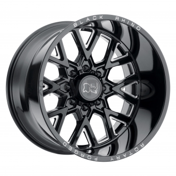 Black Rhino Wheel Grimlock - 22 x 11.5 Black With Natural Accents - 2215GRM-48165B22