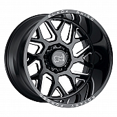Black Rhino Wheel Reaper - 22 x 11.5 Black With Natural Accents - 2215RPR-48165B22