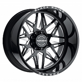 Black Rhino Wheel Twister - 22 x 14 Black With Natural Accents - 2214TWS-68165B22L