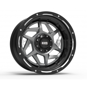 Grid Wheel GD14 - 22 x 12 Anthracite With Black Lip - GD1422120865A425