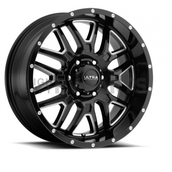 Ultra Wheel Hunter 203 - 22 x 12 Black With Natural Accents - 203-2281BM44